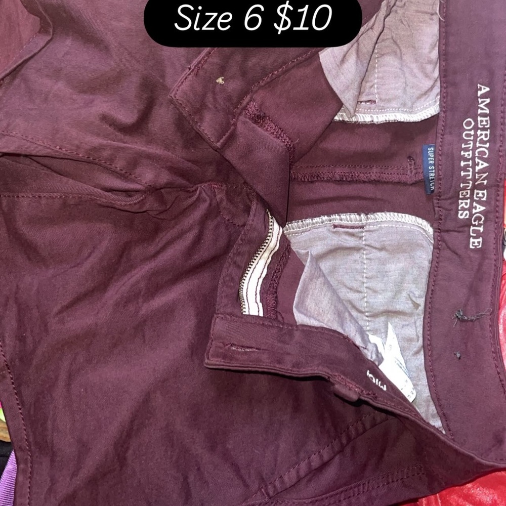American Eagle Outfitters Burgundy Shorts